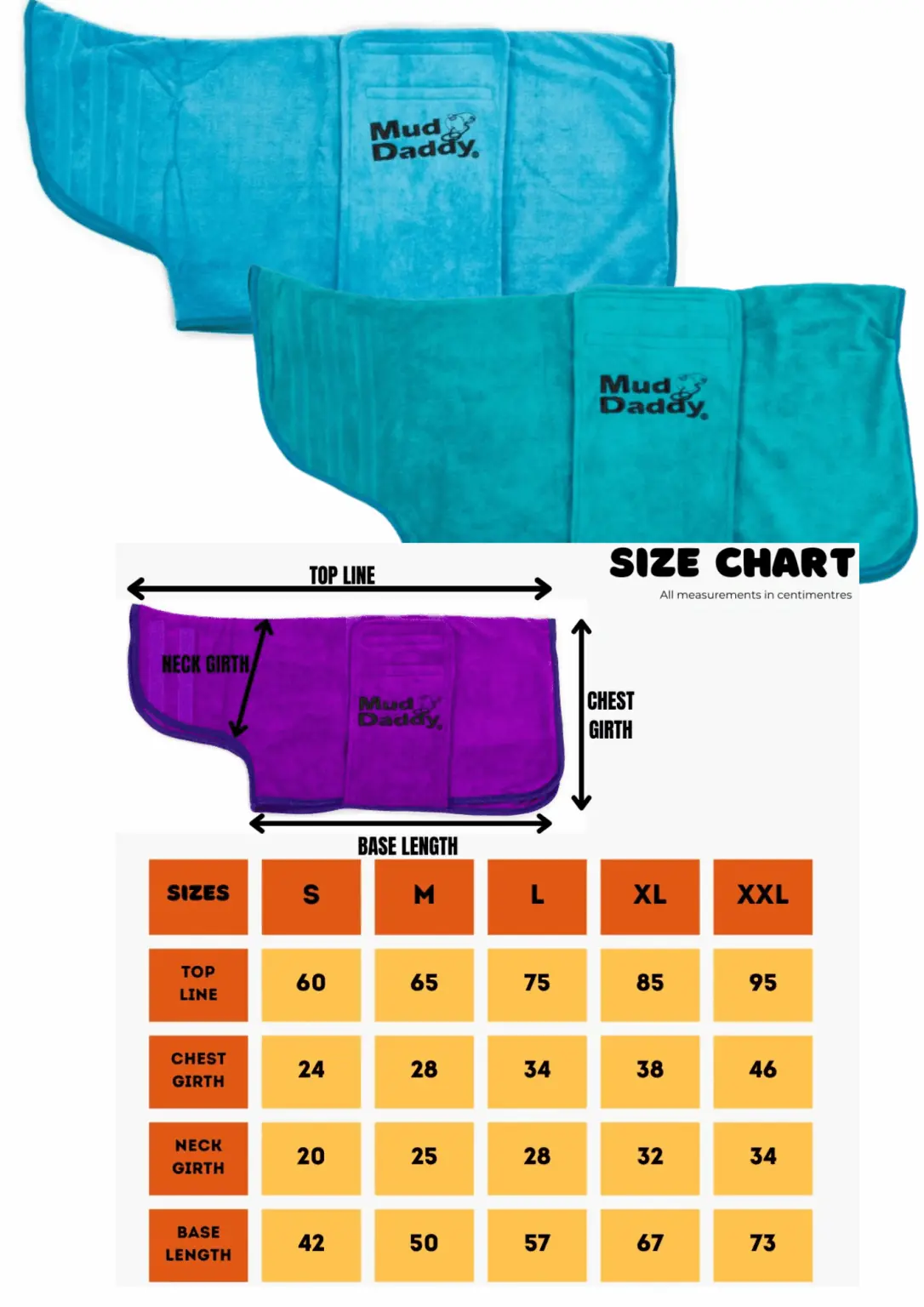 Mud Daddy reconditioned drying coat, blue XL