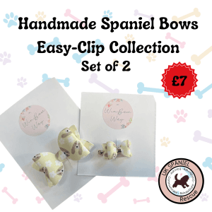 Handmade Spaniel Bows - Set of 2
